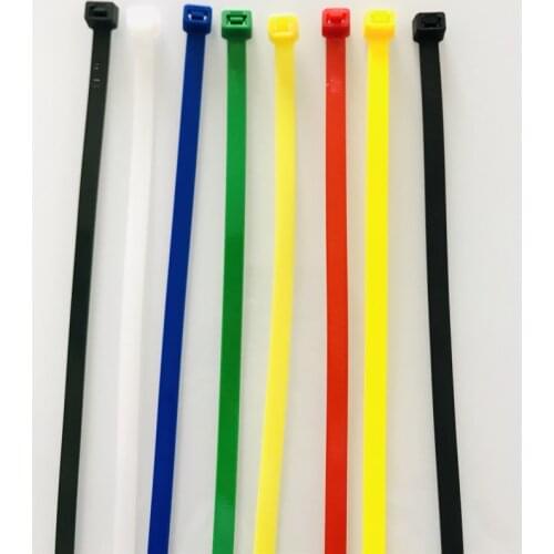 Xingo 4.8x300mm Self locking Nylon Cable Zip Ties 100pcs Plastic Colored Cable Zip Tie UL Rohs Approved Loop Wrap Bundle Ties