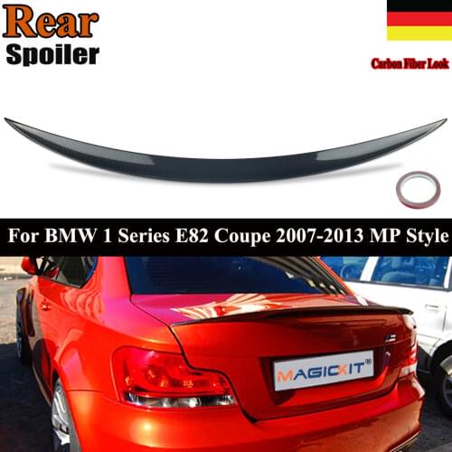 MagicKit For BMW 1Series E82 Coupe 2007-2013 M Performance Style Rear Spoiler Carbon Look