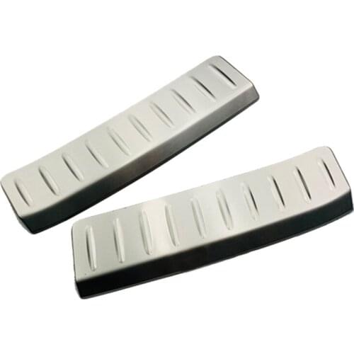 Rear Outer Bumper Protector Trim Door Sill Scuff Cover Plate Accessories for 2020 2021 Toyota Harrier Venza