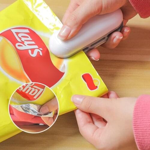 Bag Clips Food Seal Clip Portable Mini Sealing Food Clip Heat Sealer Capper Food Saver For Plastic Bags Sealer Machine Gadgets