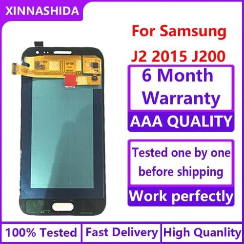 LCD For Samsung Galaxy J2 2015 J200 J200F J200H LCD Display Touch Screen Digitizer Assembly Replacement Can Adjust Brightness