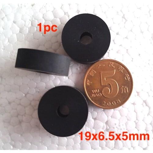 1pc 19x6.5x5mm rubber pinch roller for cassette deck tape recorder audio player