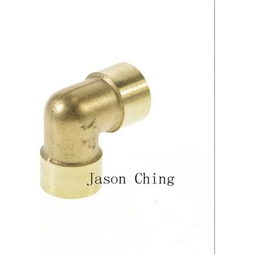 5PCS 1/4" BSPP Connection Elbow Female Pipe Brass Adapter Coupler