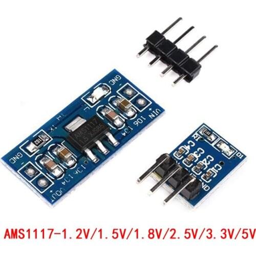 5pcs/lot AMS1117 1.2V 1.5V 1.8V 2.5V 3.3V 5V power supply module AMS1117-5.0V power module AMS1117-3.3V