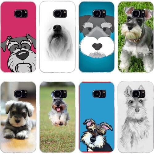71H Miniature Schnauzer Soft TPU Silicone Cover Case for samsung Galaxy s6 s6 s7 edge s8 s9 plus case
