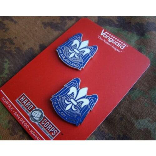 US Army 82nd Division Beret Cap Badge Pin PAIR Military WW2