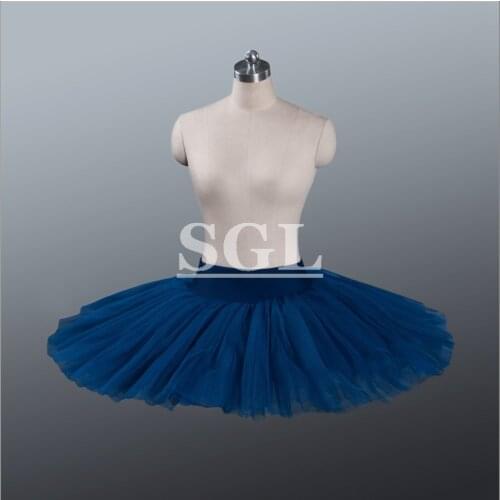 Free Shipping Ballet Rehearsal Half Tutu Skirt With Pants Various Colors Child/Adult Size Stitched Ballet Pancake For Sale H1005