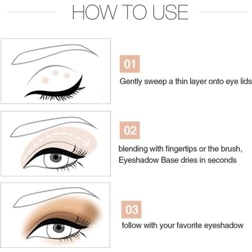 Sequin Glitter Primer Eyeshadow Pigment Cream Face Lip Eye Makeup Primer Cream MPwell