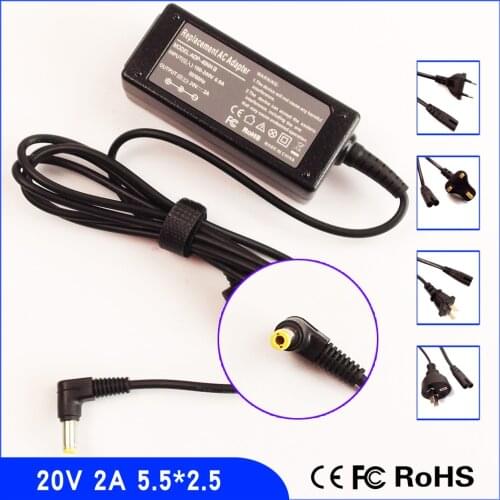 20V 2A Laptop Ac Adapter Power SUPPLY + Cord for Lenovo LN-A0403A3C ADP-40NH B ADP-40MH AD 0225A2040