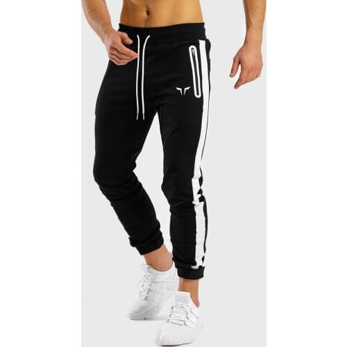New Mens Pocket High Quality Jogger Pants Fitness Bodybuilding Pants Pantalones Hombre Sweatpants Trousers Men