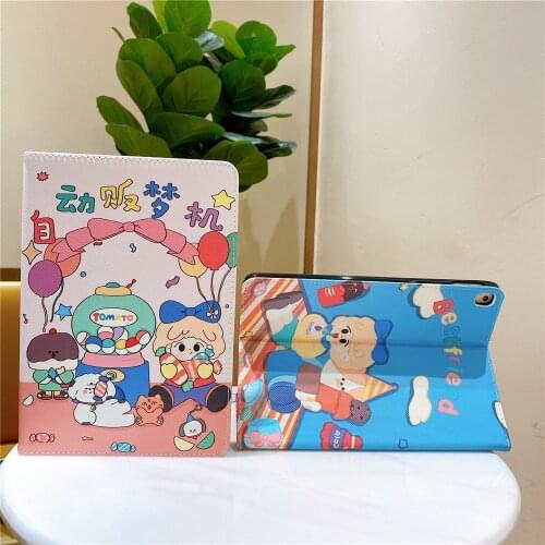Anime Leuke Bear Soft Tablet Beschermhoes Voor Ipad Air 4 2 3 Mini 4 5 ipad Pro ipad 7th 8th 2020 Cover