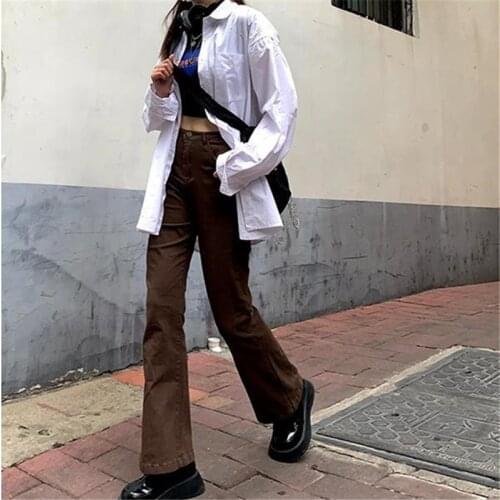 Womens Jeans Casual New Jeans Pants High Waist Loose Harem Straight Jeans Female Denim 90s Long Pants Pants Mom Jeans