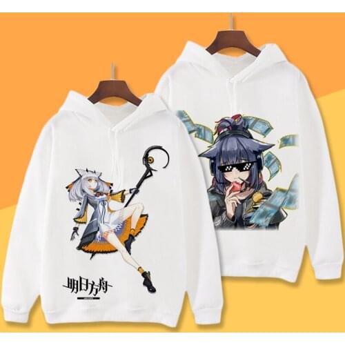 Arknights Cosplay Hoodie Arknights Rhodes Island Cartoon Print Hoodies Winter Autumn Fleece Sweatshirts Casual Pullover Costume