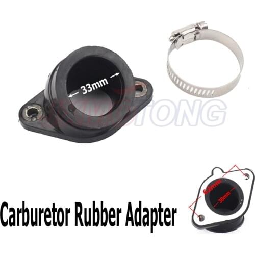 Brand new Motorcycle Dirt Bike Racing 33mm Carburetor Rubber Angled Adapter Inlet Intake Pipe For MIKUNI VM24 OKO28 KOSO30