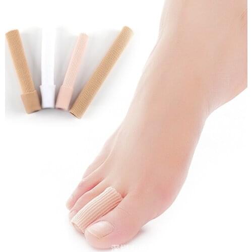 Feet finger corrector Insoles Fabric Gel Silicone Tube Bunion Toes Fingers Separator Divider Protector Corns Calluses