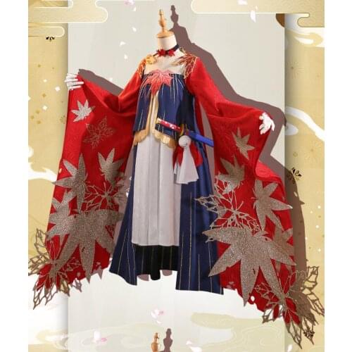 Onmyoji Tamamo No Mae Male Version Skin Kimono Uniforms Cosplay Costume Free Shipping F