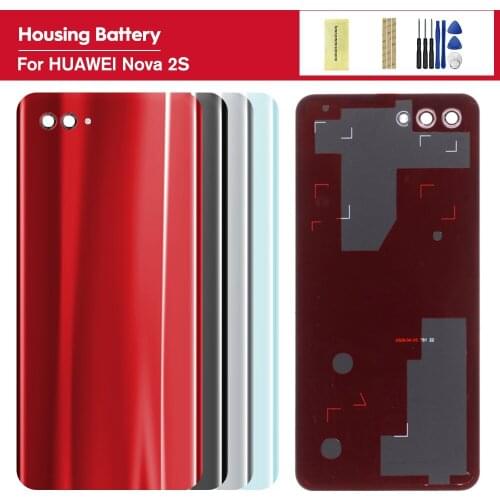 For Huawei NOVA 2S Battery Cover Back Glass Rear Door Housing Case Back Door Back Housing Rear Glass Replacement Part