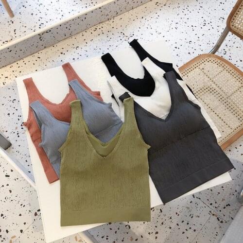 Wrapped Chest Long Vest Women Solid Sports Bra Women Push Up Yoga Sport Tops Cotton Sports Underwear Fitness Running Bras