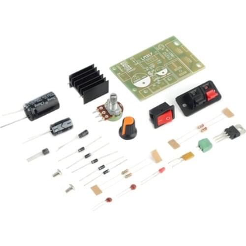 LM317 DIY Kit 1A DC 5V-35V Step-Down Power Supply Module AC/DC Adjustable Voltage Regulator With On/Off Switch