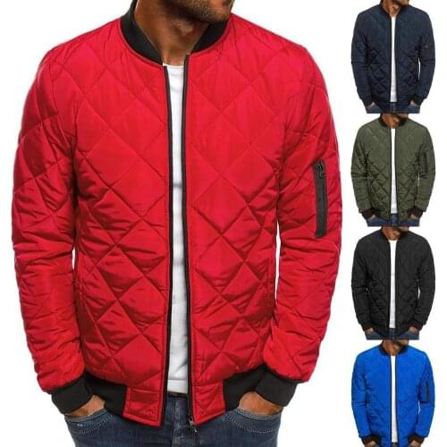 Men Coat Stand Collar Warm Solid Color Jacket Long Sleeve All-matched Zip Up Stand Collar Men Jacket for Office