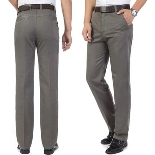 High Quality Wholesale Price Autumn Mens Casual Pants Cotton Man Full Length Wear Clothes Male Trousers Plus size 30-36 38 40