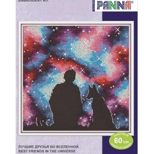 Stich Cross Stitch Kits Craft EKS-7250 Good friends under the stars Counted cross stitch Needlework Embroidery Cross-Stitching