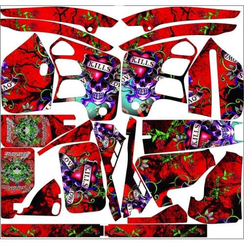 For Honda CRM125 1993-1989 STICKERS GRAPHICS BACKGROUNDS 3M DECALS For Honda CRM250R 1989 1990 1991 1992 1993 CRM250 CRM 125R