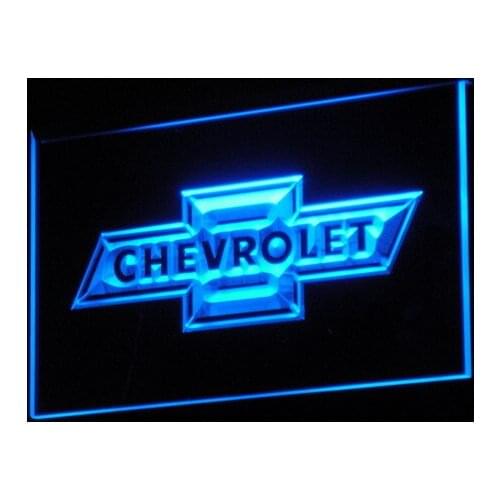 D033 CHEVROLET LED Neon Light Signs with On/Off Switch 20+ Colors 5 Sizes to choose