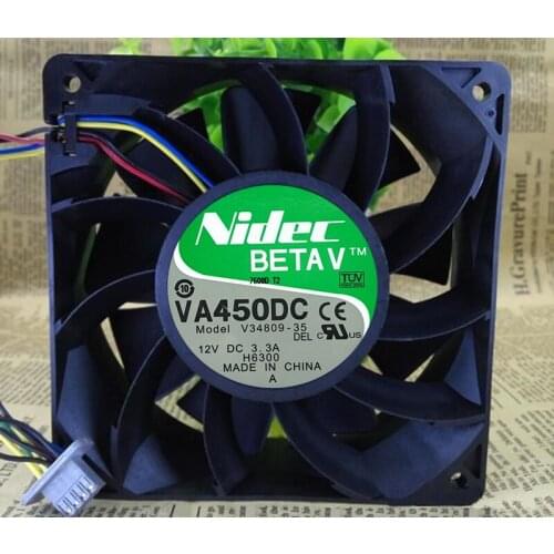 Nidec VA450DC V34809-35 DC 12V 3.3A 12038mm 12cm PWM Function Violent violence Cooling Fan