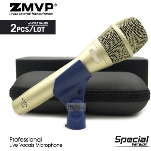 2pcs Special Edition KSM9 Professional Dynamic Super-Cardioid Wired Microphone KSM9C Live Vocals Karaoke Stage Performance Mic