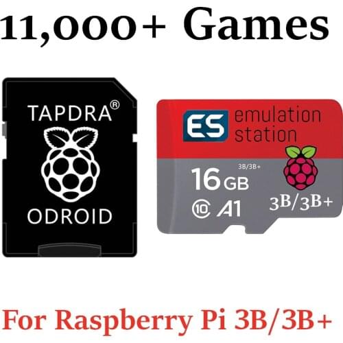 RetroPie 11,000+ Games MicroSD Card for Raspberry Pi 2, 3 & 3B+ Emulation Station Multi Emulators