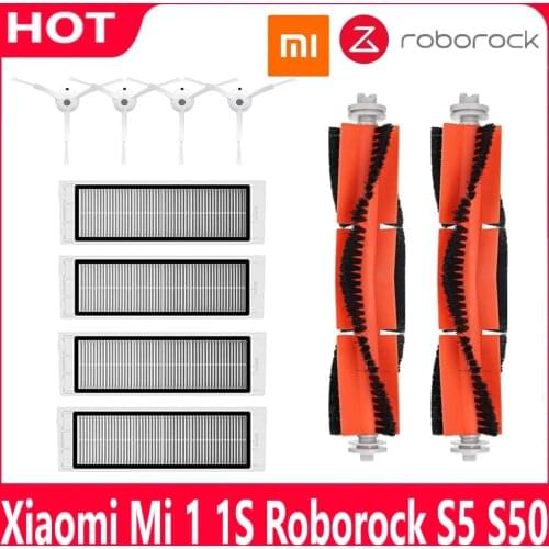 Xiaomi Mi 1s 1st Roborock S5 S50 Max Mijia Robot Vacuum Cleaner Hepa Filter Main Brush Vacuum Cleaner Accessories Side Brush