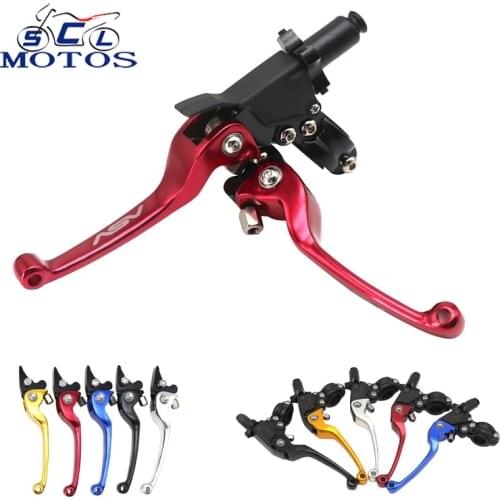 Sclmotos- ASV F3 2nd Long Motorcycle Brake & Clutch Handlebar Lever for Honda For Kawasaki Motocross Dirt Pit Bike Off-Road CRF