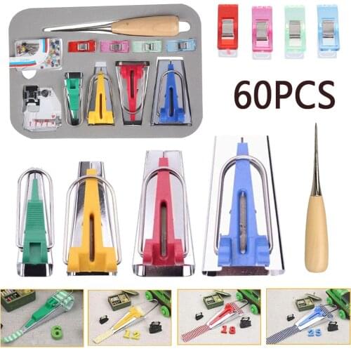 Sewing Accessories Bias Tape Makers 4 Size 25mm 18mm 12mm 6mm Bias Binding Tape Maker Sewing Quilting Hemming Sewing Tools