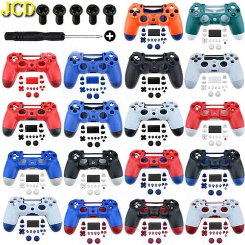 JCD Replacement Full Shell and Buttons Mod Kit For DualShock 4 PS4 Pro Slim JDS 040 Controller Housing Cover Case