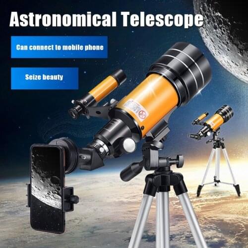 Telescopes For Adults 70mm Aperture Professional Telescope With Tripod Astronomical Refracting Telescope Telescopio Jumelles