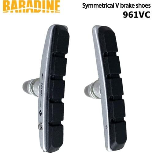 Baradine 961VC 72mm MTB V-Brake Pads Symmetrical V brake shoes Bicycle Brake Blocks All-Weather use Bicycle Asseccoris