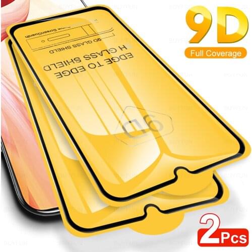 2Pcs 9D Full Cover Tempered Protective Glass Film For VIVO Y11 2019 Phone Screen Protector Glas For VI VO Y 11 11Y VIVOY11 6.35"