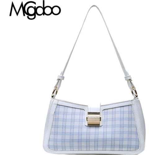 Mgcdoo Grid Pattern Shoulder Bag Womens Handbag Fashion Mini Sling Shoulder Bags for Lady