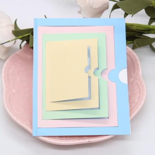 ZLDECOR Hidden Doors Nesting Flaps Metal Cutting Dies Stencils for DIY Scrapbooking Decorative Embossing DIY Paper Cards