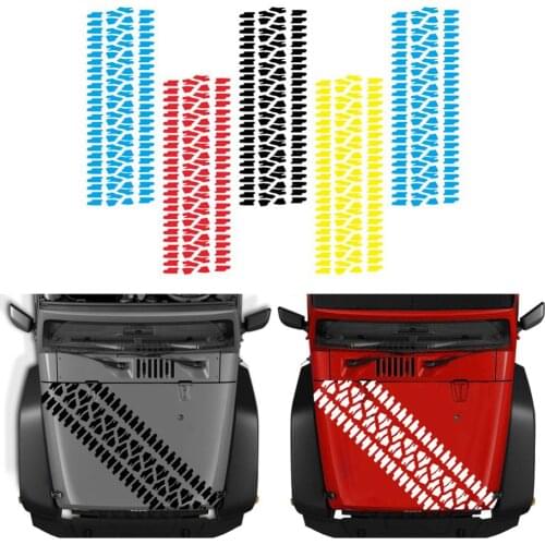 1x Tire Tread Decals Truck for Jeep Hood Body Vinyl Graphic Sticker Large 20cm*65cm