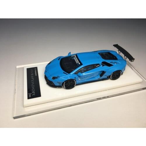 One Model LB Works 1/64 AVENTADOR Blue DieCast Model Car Collection Limited