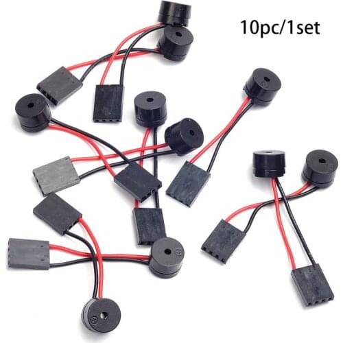 10pcs Accessories Motherboard Computer Buzzer Adapter PC Replacement Horn Internal Speaker Universal Beep Mini Alarm System Tool