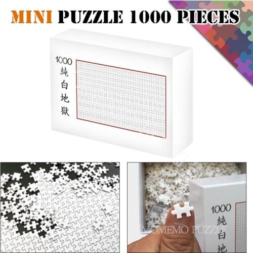 1000 pieces mini puzzles White hell Difficult Assembling Puzzles toys wooden jigsaw puzzle for adults puzzle games nice gifts