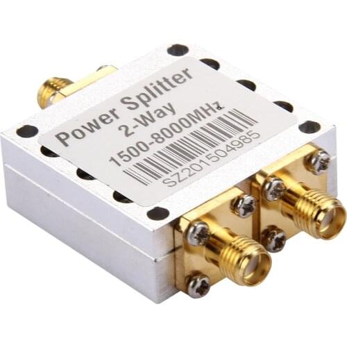 2 Way RF Power Splitter Combiner SMA Female Connector High Frequency 1.5-8Ghz Divider