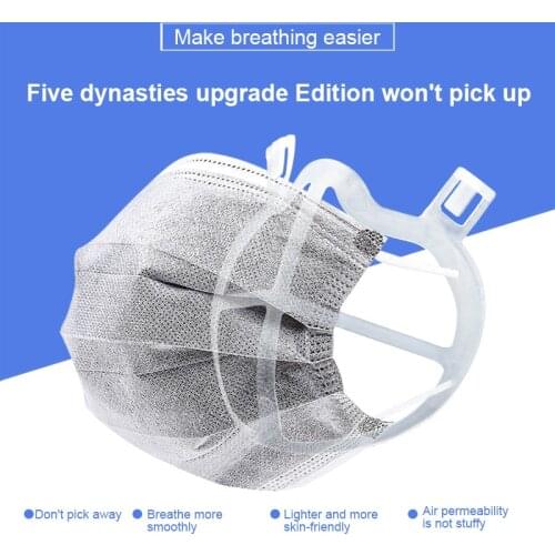 3D Mouth Mask Support Breathing Assist Mask Inner Cushion Bracket Food Grade Silicone Mask Holder Breathable Valve Masks Bracket