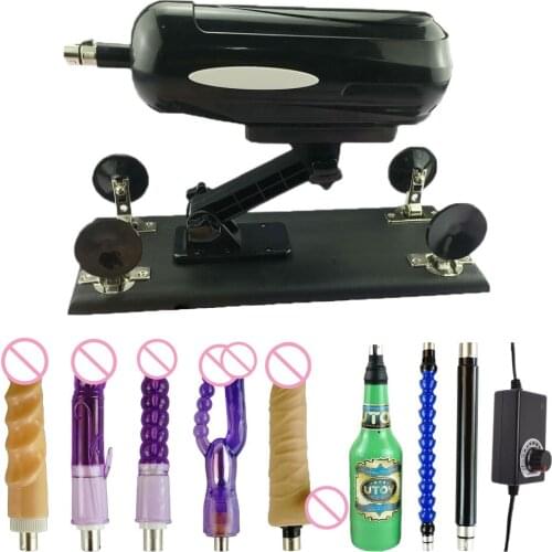 FREDORCH Automatic Sex Machine Thrusting Retractable Love Machine for Men and Women Vibrator with Flesh Threaded Dildo Sex Toys