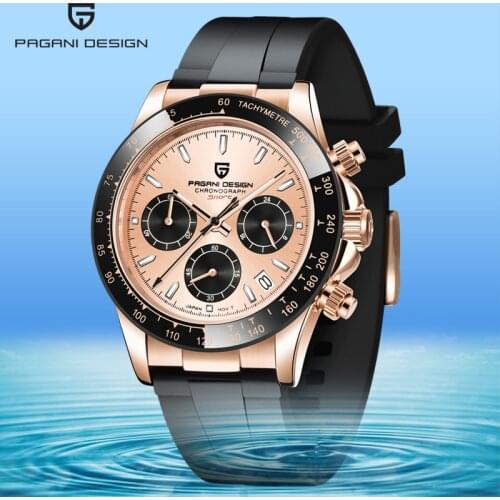 PAGANI DESIGN Sport Watch Man Luxury Brand Watches 40MM Dial Sapphire Glass Stainless Steel 100M Waterproof Quartz Wristwatch