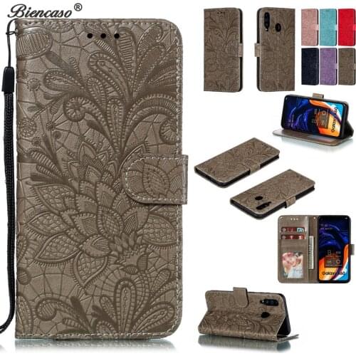 Lace Flower Flip Cover For Samsung Galaxy J2 2018 Stand Case For Coque Samsung Grand Prime Pro J4 J6 Plus A10 A20 A2 Core A20e