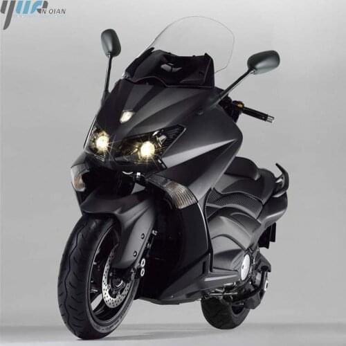 Black Motorcycle Mirror Side Mirror Scooter Mirrors For YAMAHA T-MAX 500 T MAX 500 TMAX 500 2001-2011 2002 2003 2004 2009 2010